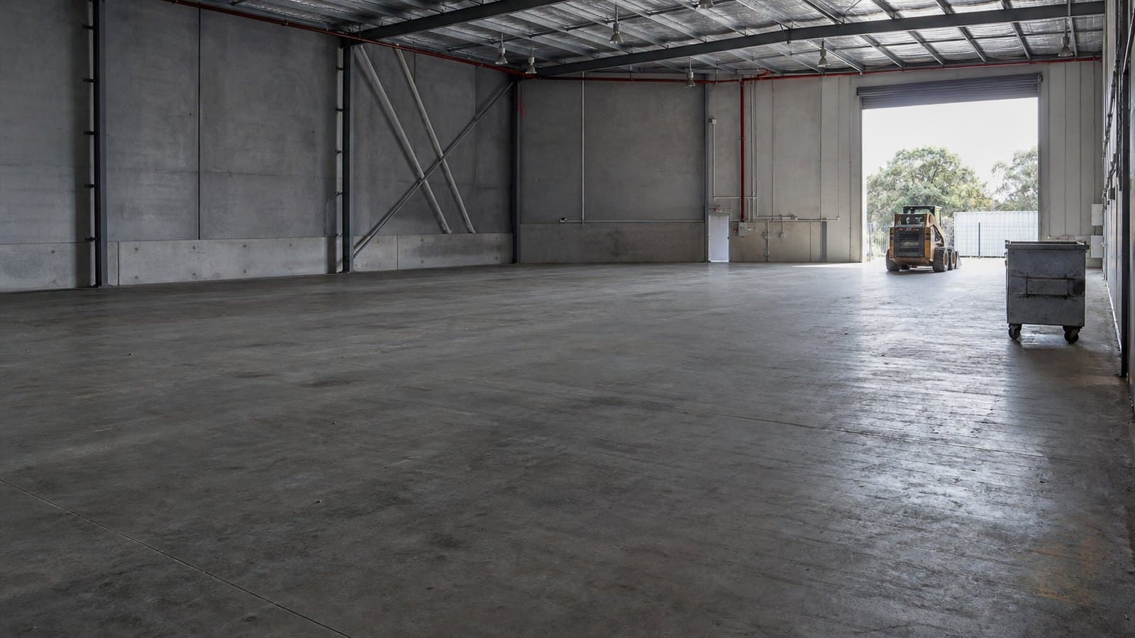 A cleared industrial site after a full scrap clean-up